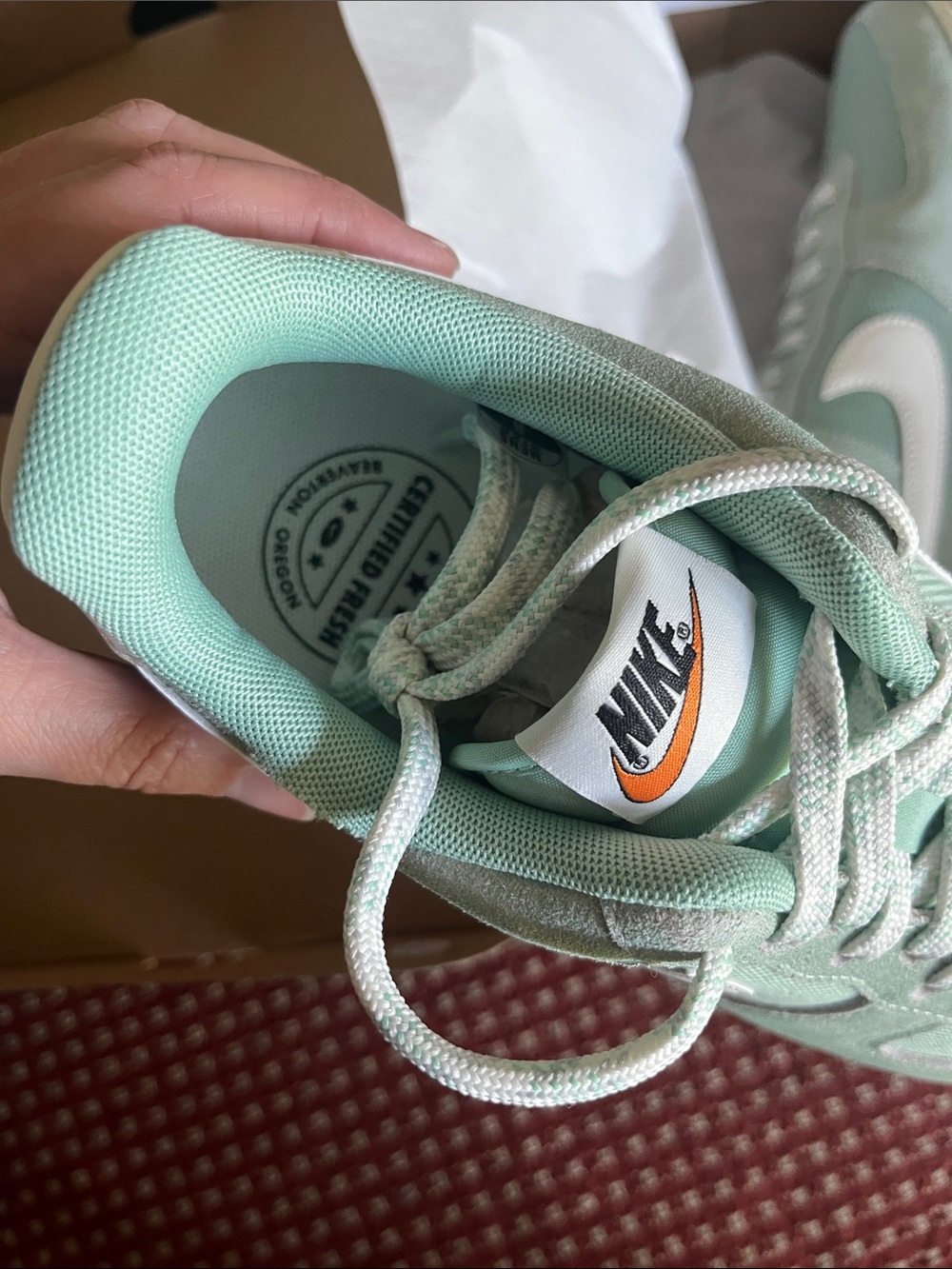 Nike Air Force 1 ‘07 LV8 Enamel Green/ Sail Low-Top Sneakers - Picture 2 of 8
